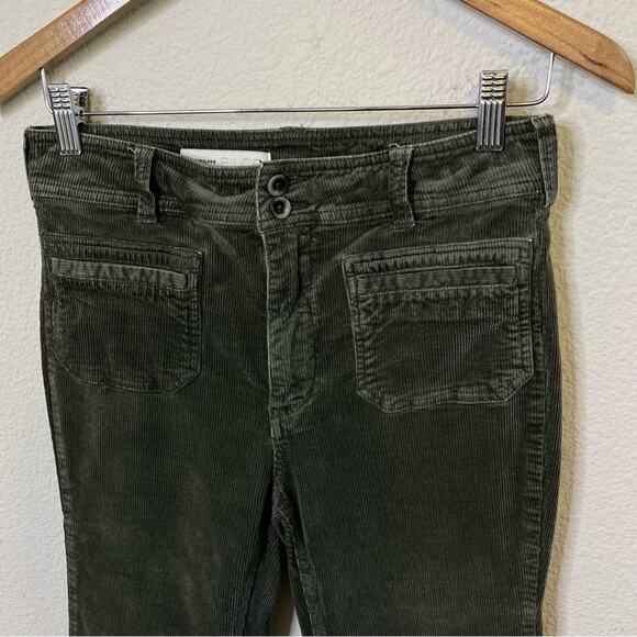 Anthropologie Pilcro High-Rise Bootcut Corduroy Pants Trousers Green Womens 27 - Picture 4 of 9